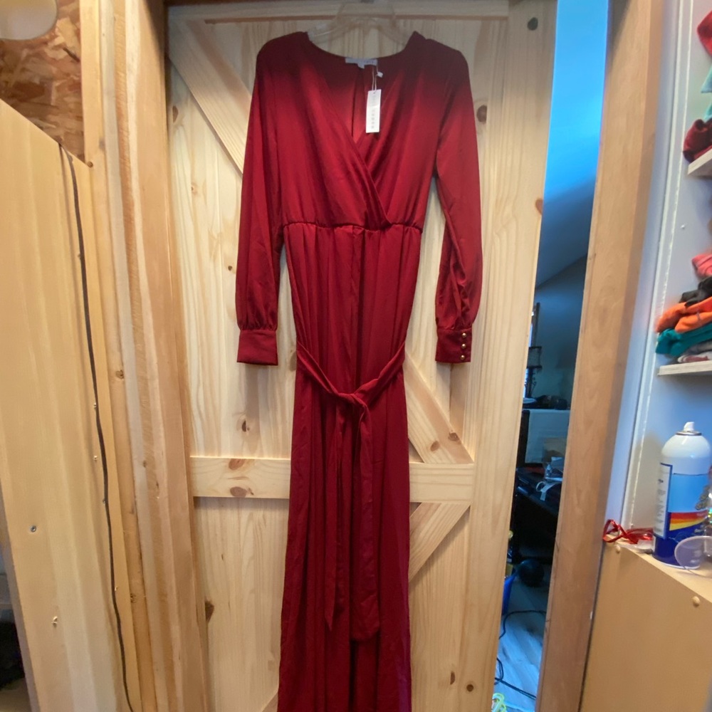 Size M . Baltic Born long Cranberry dress..